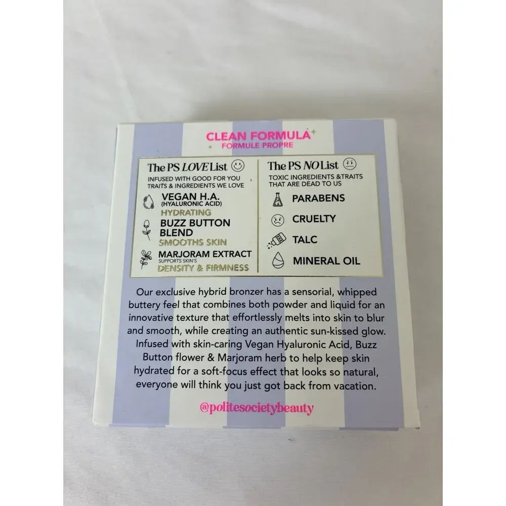 Polite Society Cabana Club Blurring Bronzer Talc-Free French Riviera 7g/0.24oz